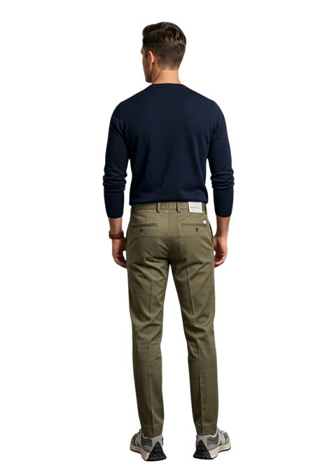 Pantaloni Uomo con Trama a Nido d'Ape e Tasche a Filo MICHAEL COAL | Pantaloni | MC1.BRAD.25594R038